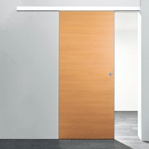 Porte coulissante 88 x 203 cm, hêtre