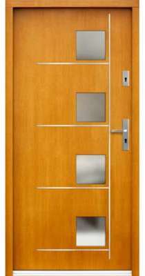 Porte d entrée en bois SENLIS 104x212 cm ep 72 mm Porte d entrée en bois SENLIS