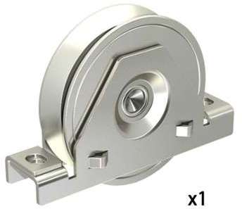 Monture à support intérieur pour portail coulissan