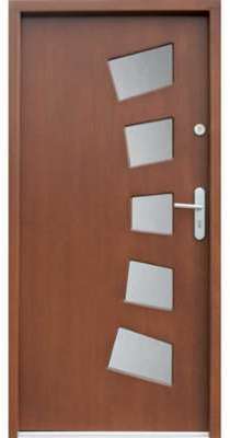 Porte d entrée en bois LAGEDIA 104x212 cm ep 72 mm Porte d entrée en bois LAGEDIA