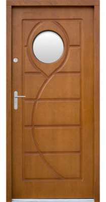 Porte d entrée en bois SEEZ 104x212 cm ep 72 mm Porte d entrée en bois SEEZ