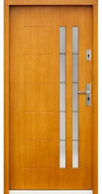 Porte d entrée en bois TUROA 104x212 cm ep 72 mm Porte d entrée en bois TUROA