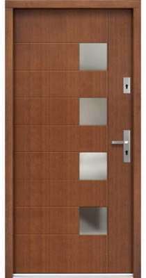 Porte d entrée en bois TOLE 104x212 cm ep 72 mm Porte d entrée en bois TOLE