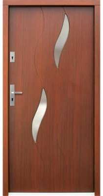Porte d entrée en bois NOVIO 104x212 cm ep 72 mm Porte d entrée en bois NOVIO