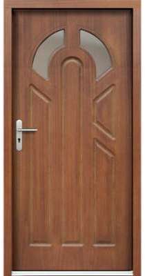Porte d entrée en bois LACTORA 104x212 cm ep 72 mm Porte d entrée en bois LACTORA