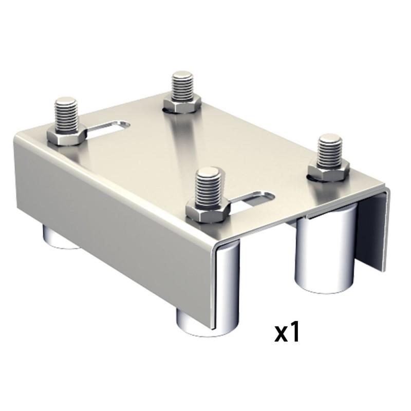 Guide extensible double pour portail de 10 à 60 mm