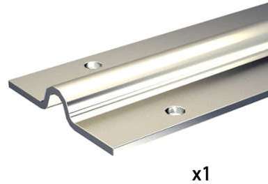 Rail à visser Ø15,5 mm pour gorge ronde - Portail