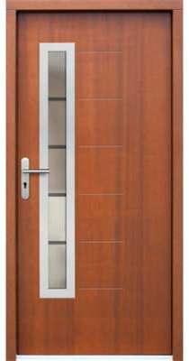 Porte d entrée en bois MASSALIA 104x212 cm ep 72 mm Porte d entrée en bois MASSALIA