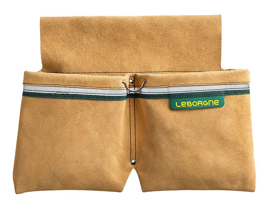 Bipoche croute de cuir + porte tenaille + bande ré