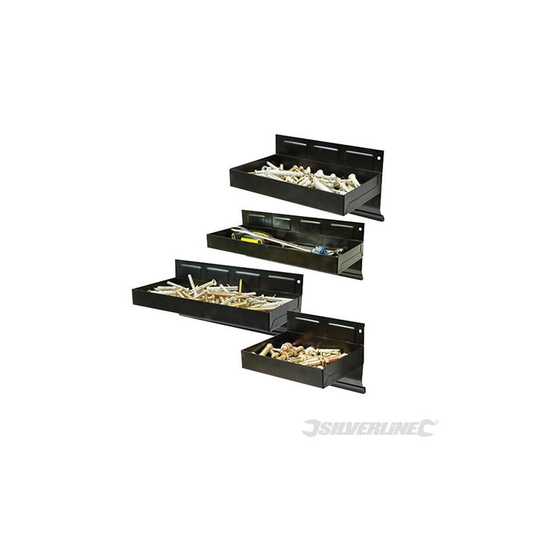Lot de 4 plateaux magnétiques pour outils - 150 -