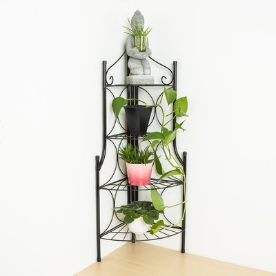 Porte Plantes Acier 4 Plateaux 30 cm x 30 cm x 106