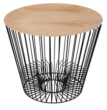 Table Basse Porte-Revues Plateau en Bois- Coming B