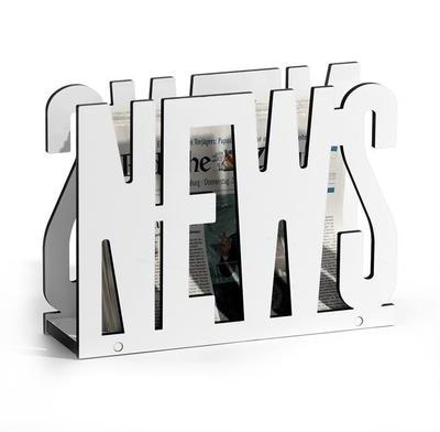 Porte-revues NEWS, décor blanc
