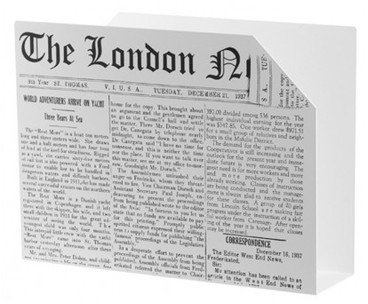 Porte revue London métal