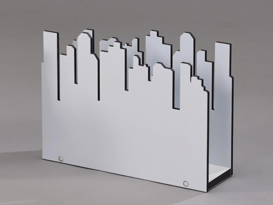 Porte-revues CITY blanc