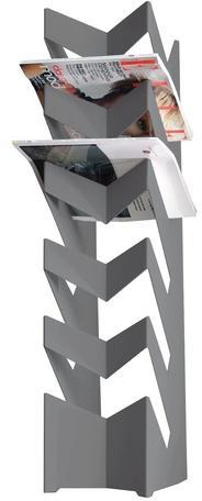 News - Porte-revues - argent/LxPxH 90x22x16cm