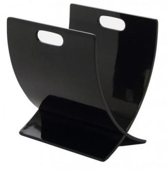 Porte revue noir laqué Tracy