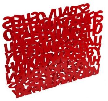 Porte revue ABC rouge