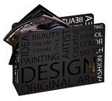 Porte revues en acier ajouré Design 35x10x26cm Pop