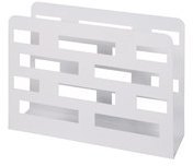 Porte revues en acier ajouré motifs lignes 35x10x2