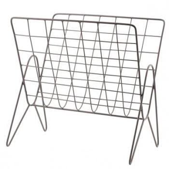 News Gris Porte Revues Vintage en Fil dAcier Hous