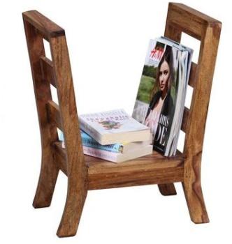 Porte-revue 44 x 28 x 51,5 cm en bois massif shees