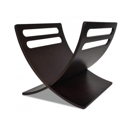 VidaXL Etagère à magazines en bois Brun