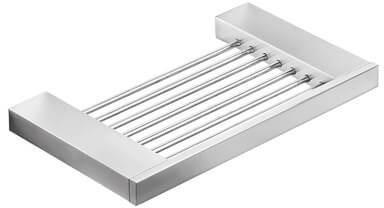 Panier porte-savon avec grille en laiton chromé INDA Panier porte-savon avec grille
