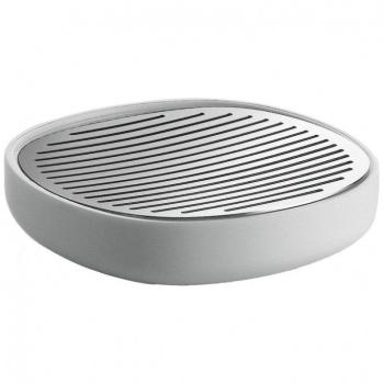 Birillo - Porte-savons - inox blanc poli miroir 11cm Birillo - Porte-savons - inox