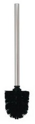 Balai brosse WC de rechange manche en inox brosse noire Balai brosse WC de rechange