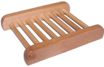 Porte Savon en bois naturel - Forme boîte Porte Savon en bois naturel