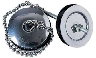 Bouchon enjoliveur inox de rechange évier diamètre Bouchon enjoliveur inox de