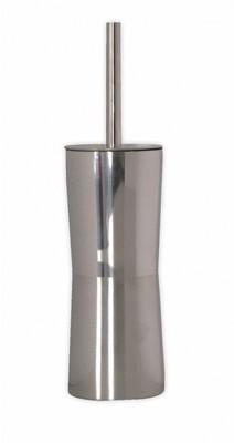 Porte balai brosse WC pot cintré à poser en inox Miami Porte balai brosse WC pot