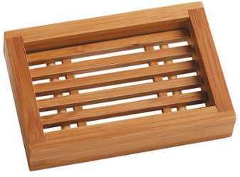 Porte savon en bambou rectanglePièce Porte savon en bambou rectanglePièce