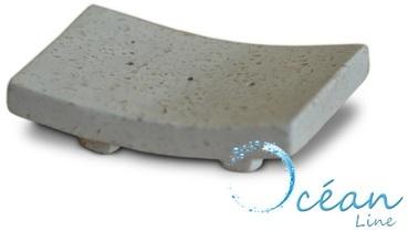 Porte savon Blanc cassé en terrazzo