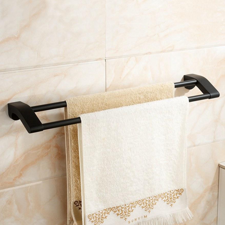 Porte serviette double 60x12 cm BPSD60 Porte serviette double 60x12
