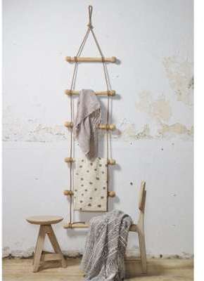 Be Pure - Echelle porte-serviettes en bois naturel Be Pure - Echelle porte-serviettes