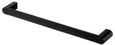 Porte serviette barre fixe de 46 cm Noir Noir PLANETE Porte serviette barre fixe