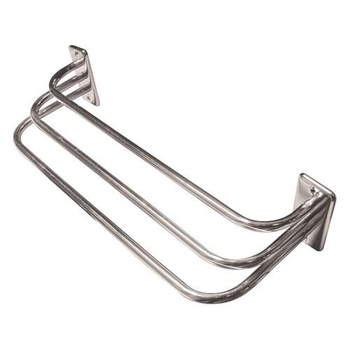 Porte serviette mural avec 3 barres fixes - chromé Porte serviette mural avec