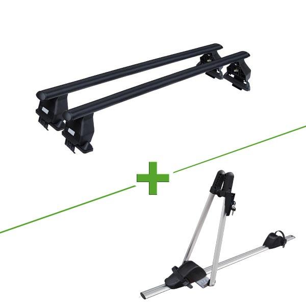 Pack barres et porte vélo MBO Tema acier Asso compatibles Pack barres et porte vélo
