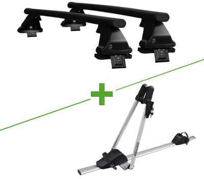 Pack barres et porte vélo WABB Freedom Acier + Ass