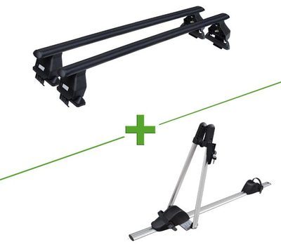 Pack barres et porte vélo MBO Tema acier + Asso co