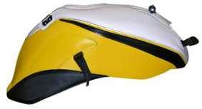 Yamaha FZ1 Blanc Surf Noir 2006-2015 - Protège Réservoir Yamaha FZ1 Blanc Surf Noir