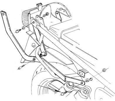 Support spécifique 232F GIVI (sans platine) pour t
