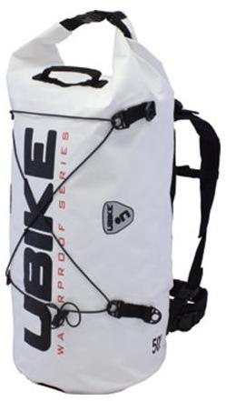 Sac modulable étanche Ubike Cylinder 50L Blanc Sac modulable étanche Ubike