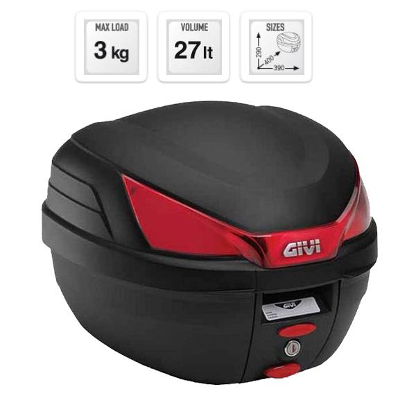 Top case givi b27 nmal 27 litres noir