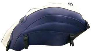 Triumph Rocket III Bleu foncé Crème 2005-2015 - Protège Triumph Rocket III Bleu foncé