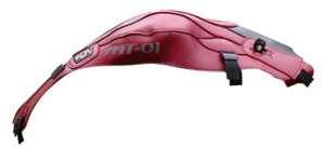 Yamaha MT 01 Rouge foncé Bande Noire 2005-2011 - Protège Yamaha MT 01 Rouge foncé Bande