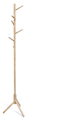 Porte-manteaux sur pied en bois de hètre Kikkerlan