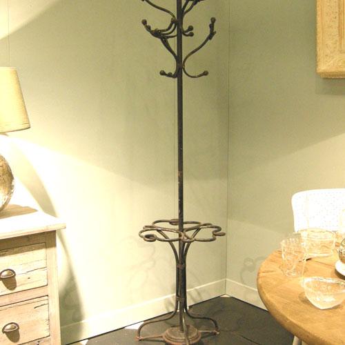 Porte-manteaux perroquet style art déco en métal b